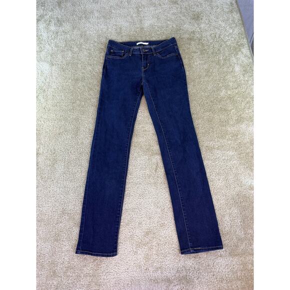 Levis Jeans Womens Blue 712 Slim Sz 28 Stretch 28x30 D452 - Picture 1 of 15